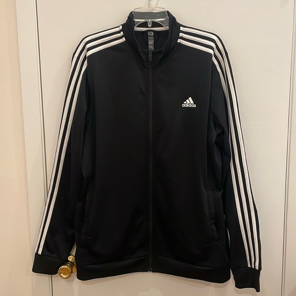 Adidas men’s Essentials three-stripe track jacket size XL - Picture 3 of 11